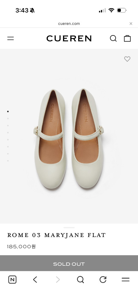 [새상품]쿠에른 바자 로마03 메리제인 225 이미지