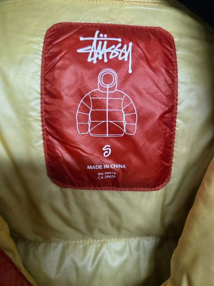 스투시 마이크로 립스탑 다운 파카 패딩 S 브릭--4