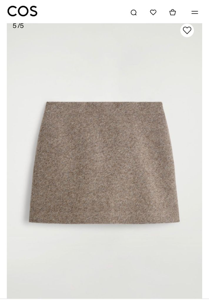 cos 코스 보일드 울 블랜드 미니스커트 새상품 판매합니다!--1
