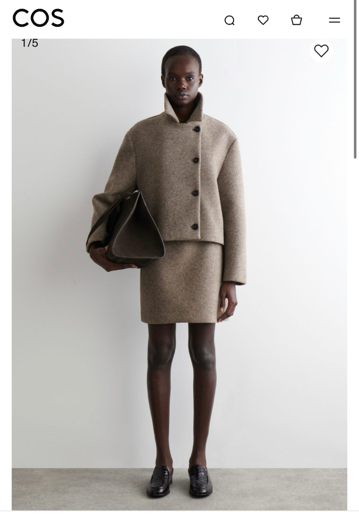 cos 코스 보일드 울 블랜드 미니스커트 새상품 판매합니다!--3