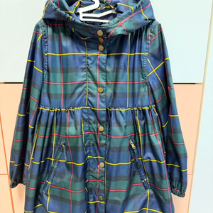 폴로 키즈 랄프로렌 타탄체크 레인코트 자켓 6X 6T