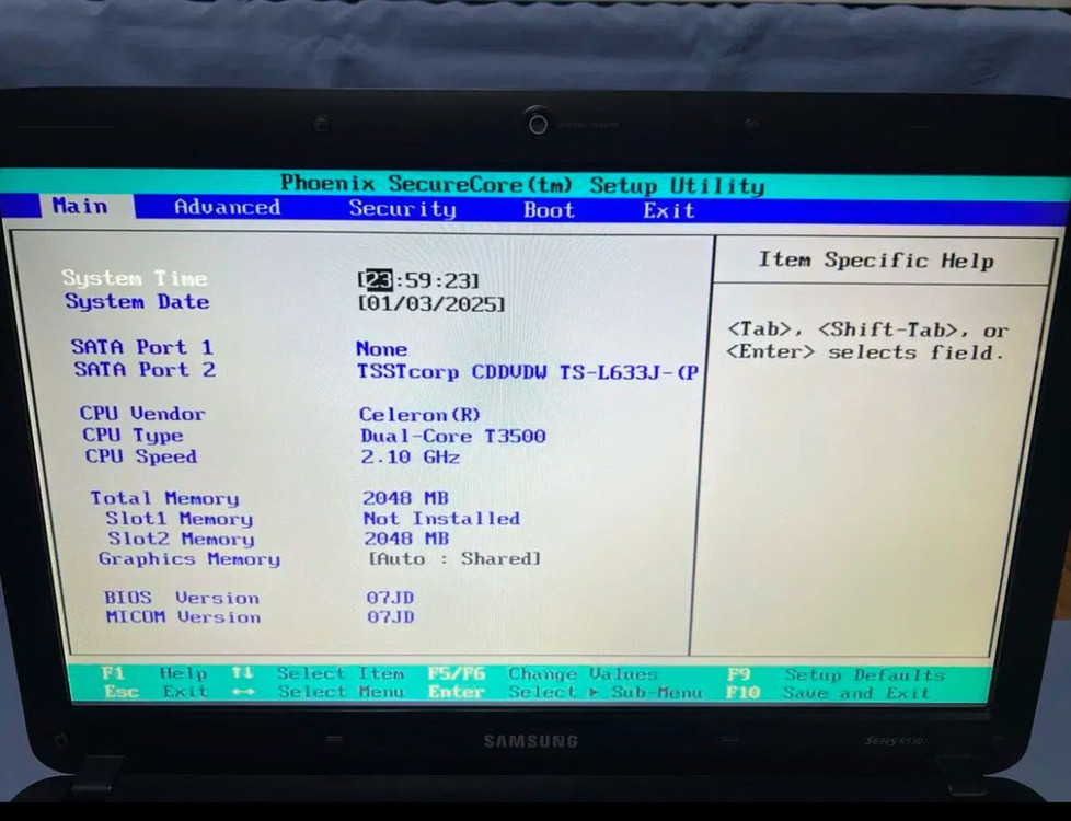 삼성 노트북 SENS R530--6