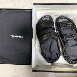 샤넬 벨크로 샌들 캐비어 37 이미지