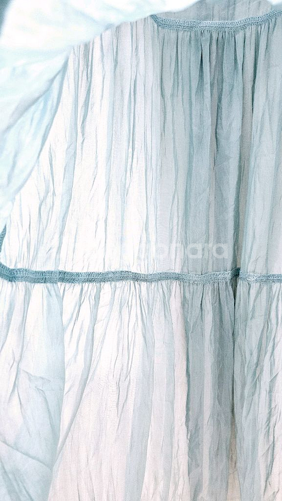 난닝구 민소매 레이스배색 롱원피스 빅사이즈 여름원피스--2