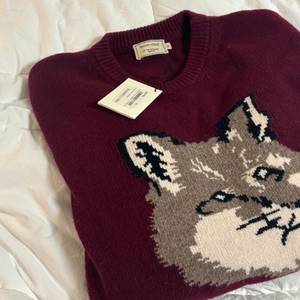 메종키츠네 폭스헤드니트 버건디(새상품)