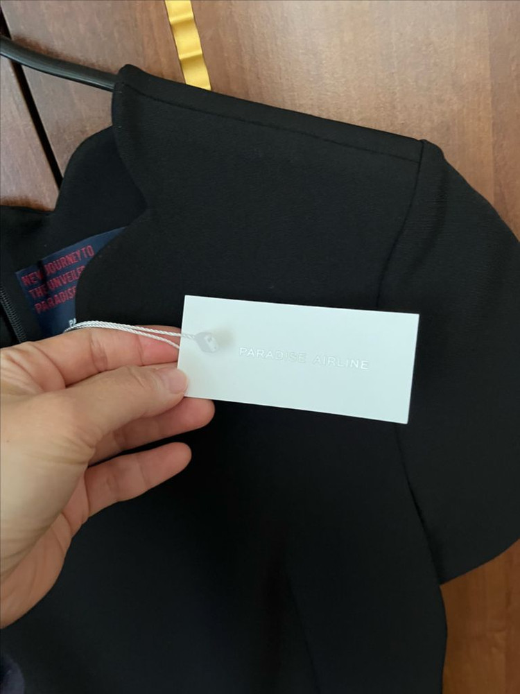 파라다이스에어라인 스켈럽 미니 원피스 36 새상품 이미지