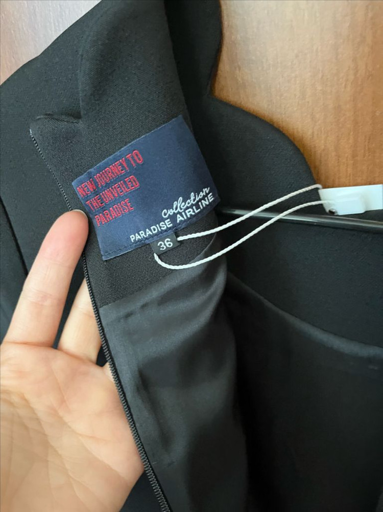 파라다이스에어라인 스켈럽 미니 원피스 36 새상품 이미지