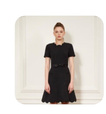 파라다이스에어라인 스켈럽 미니 원피스 36 새상품 이미지