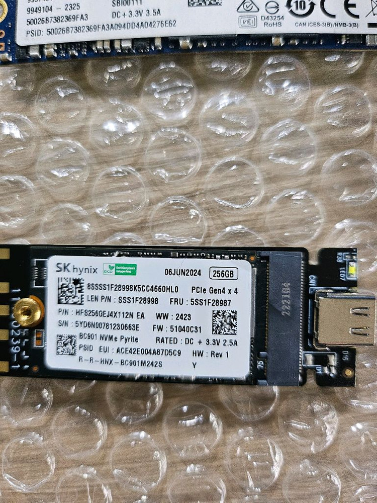 SK하이닉스 BC901 NVMe SSD 256GB--0