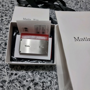 마뗑킴 카드지갑(버건디색) 이미지