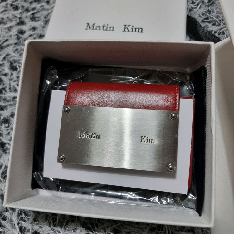 마뗑킴 카드지갑(버건디색) 이미지