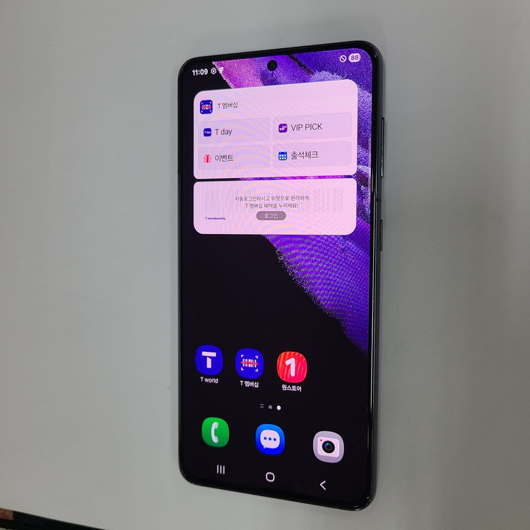 .갤럭시 S21 256G 8램 블랙 SK 가성비폰 209656--1