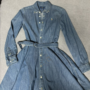 폴로 걸즈 데님 원피스 14사이즈 이미지