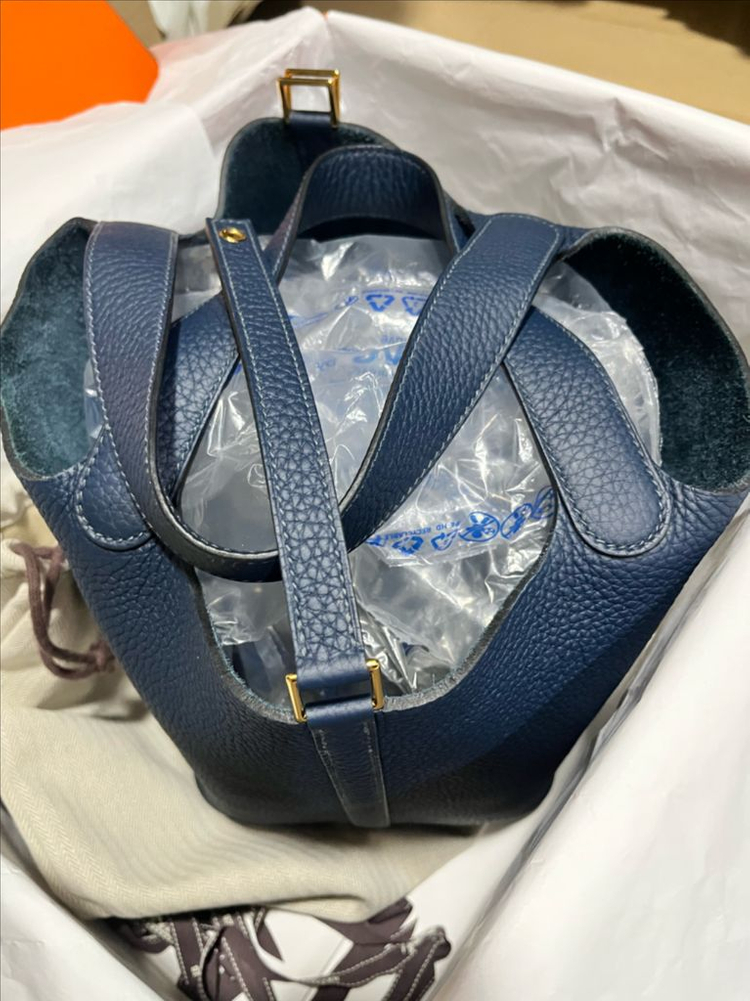 에르메스 피코탄22 블루드프뤼스 w각인 이미지