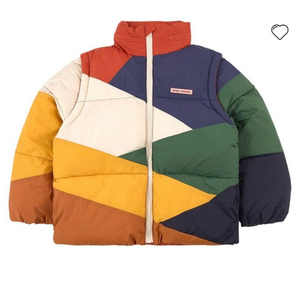 보보쇼즈 4-5y 110 컬러 블럭 패딩 키즈