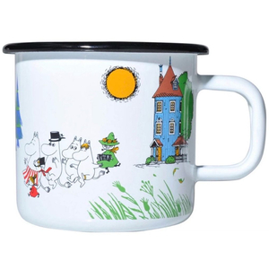 새상품 무민 법랑 에나멜 머그컵 캠핑 뮬라 정품