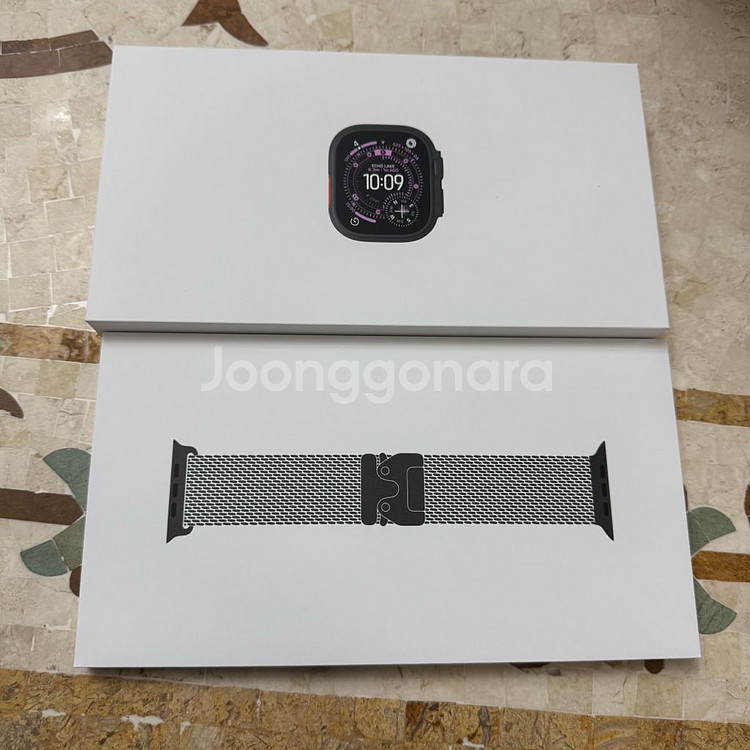 [미개봉] 애플워치 울트라3 49mm 블랙 밀레니즈 루프 (s) 새상품--1