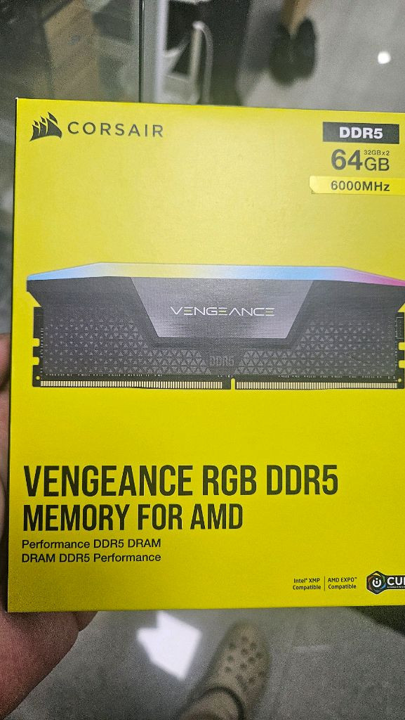 (64G)커세어 CORSAIR DDR5 6000 CL30 VENGEANCE RGB 패키지(64GB(32Gx2)) 서--0