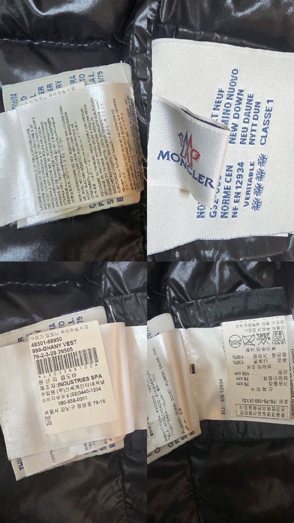 정품 몽클레어 패딩 베스트 블랙 00(급처분가 가격내림)--8