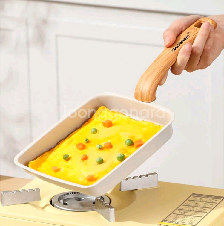 작은 긴사각 코팅팬(새상품)--2