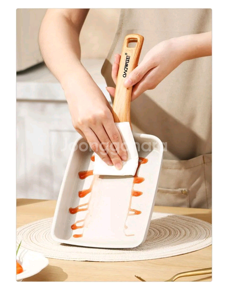 작은 긴사각 코팅팬(새상품)--3