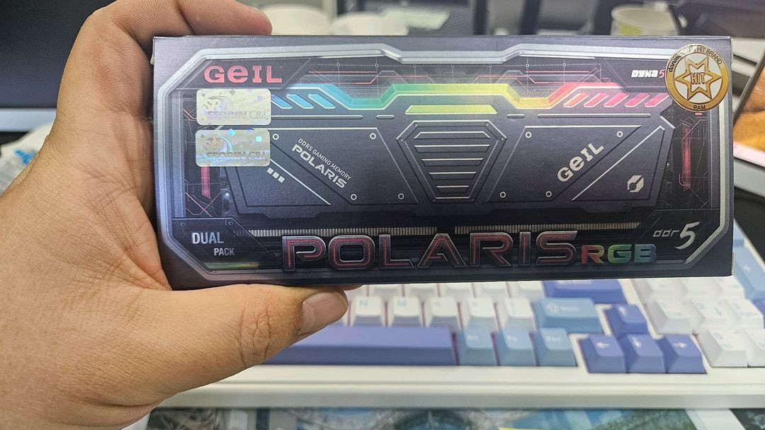 GeIL DDR5-5200 CL34 POLARIS RGB BLACK 패키지 (32GB(16Gx2)) (서린) 미개봉--0