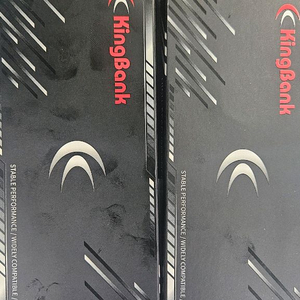 (64G)킹뱅크 KingBank DDR5-6000 CL38 실버 (32G * 2EA) 총 64G 미개봉