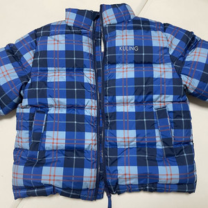 쿨링 Kuling 체크 패딩 점퍼 122 사이즈 이미지