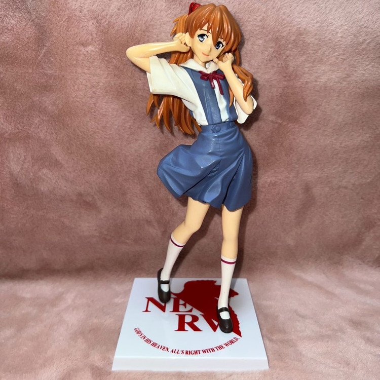 에반게리온 아스카 교복 세가 프리미엄 피규어--1