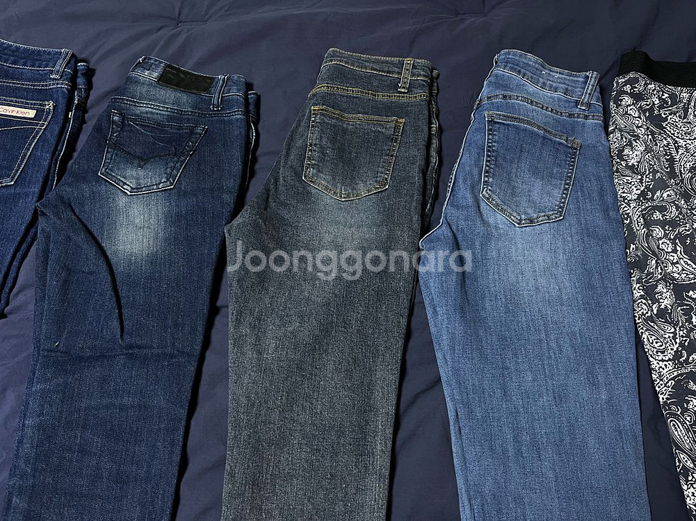 청바지 5벌 (25사이즈) 개별 가격 다름--2