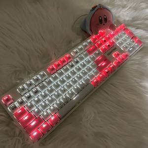 긱스타 GK801-2화이트핑크 게이밍 기계식키보드