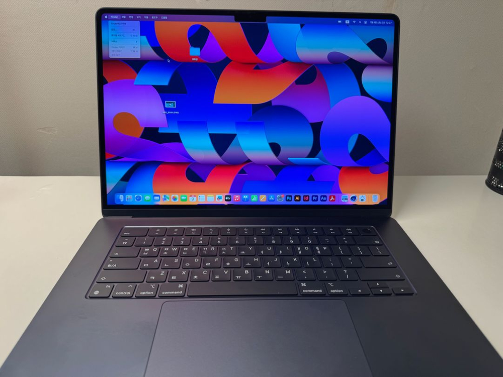 맥북에어M2 미드나이트 15인치 단순개봉--7