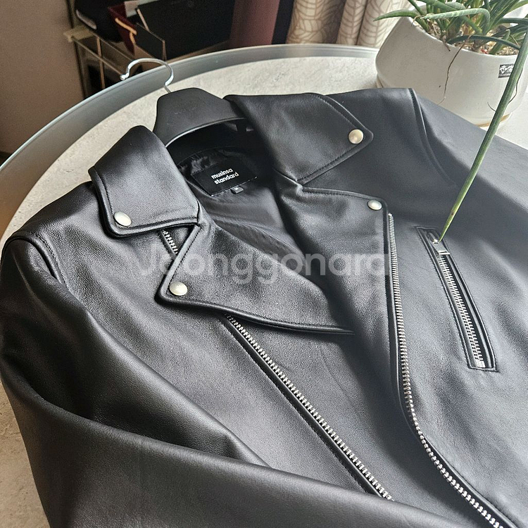 오버핏 레더 가죽자켓 M--1