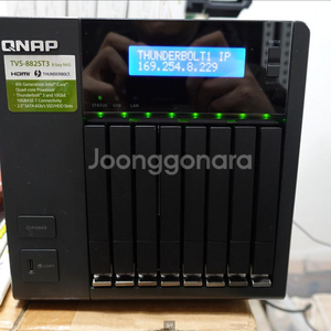 SSD전용 10G/25G 초고속 나스 QNAP TVS-882ST3 팝니다.