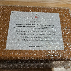 울앤우드 3.5인치 올리브 대바늘