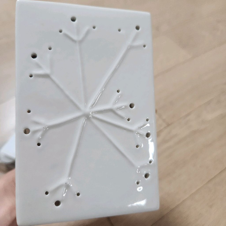 눈꽃무늬 아로마오일워머 티라이트--3