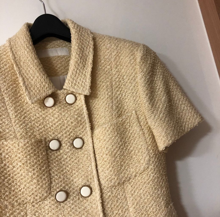 프레쉬라벨 루이스 트위드 반팔 자켓 결혼식 하객룩 올드머니룩--2