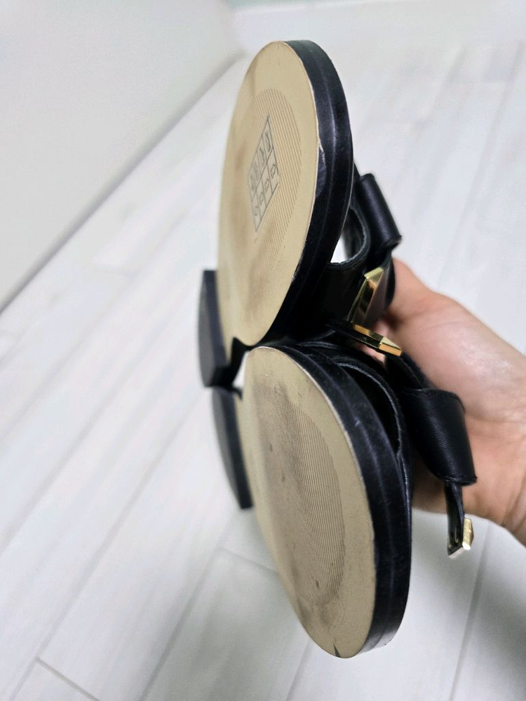 마이클코어스 슬리퍼 220 가죽 두번신음 운포--3