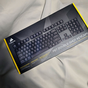 커세어 PBT 이중사출 키캡 104키 블랙 단종모델 #E1