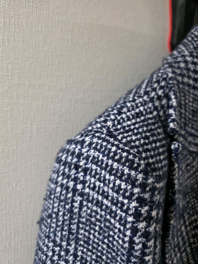 쇼앤텔 이태리 메이드 하운드투스 글렌체크 더블 코트 / (라르디니 맨온더분 수트서플라이 링자켓 빔즈)--3