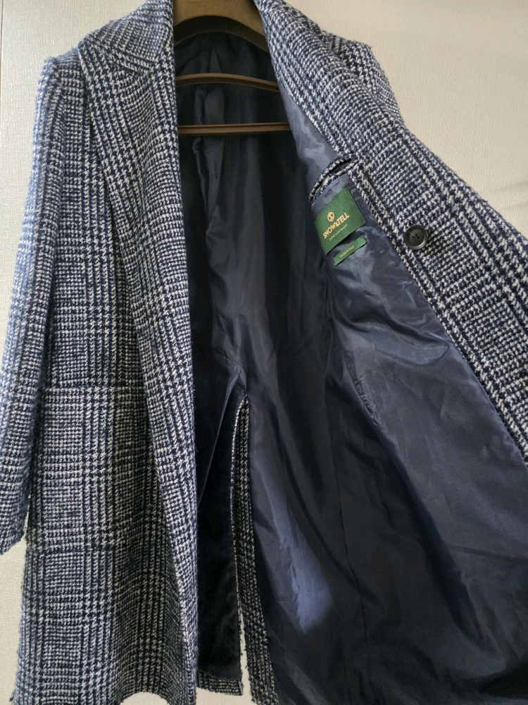 쇼앤텔 이태리 메이드 하운드투스 글렌체크 더블 코트 / (라르디니 맨온더분 수트서플라이 링자켓 빔즈)--5