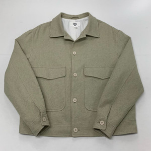 ZARA 자라 코튼 린넨 혼방 샌드 자켓