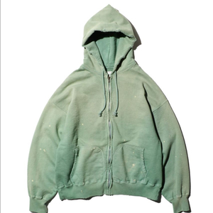 BOWWOW 바우와우 후드 집업 그린 에이징 XL사이즈 판매합니다