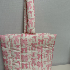 프레젠트프로젝트 미니쿠션백 리본핑크 이미지