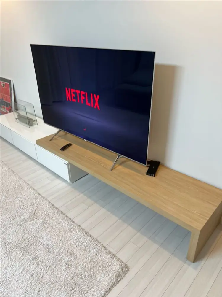 4K 스마트 TV 삼성 + 티비다이 세트 티비장 이미지