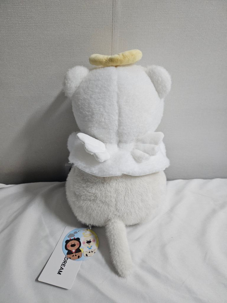 [새상품,택있음]30cm 천사 쿼카인형 크림색--1
