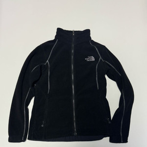 여성 노스페이스 플리스 집업 자켓 S 블랙