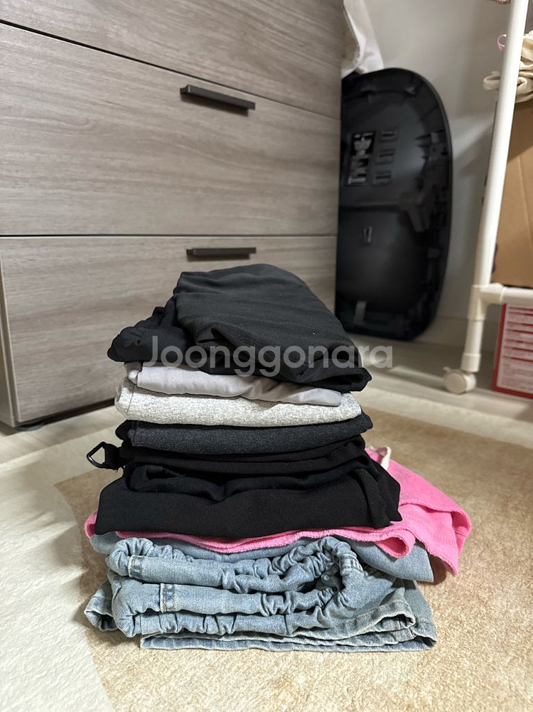 임부복 임산부 전용 여성 바지 10장 일괄 세트 (반바지, 데님, 레깅스 등)--6