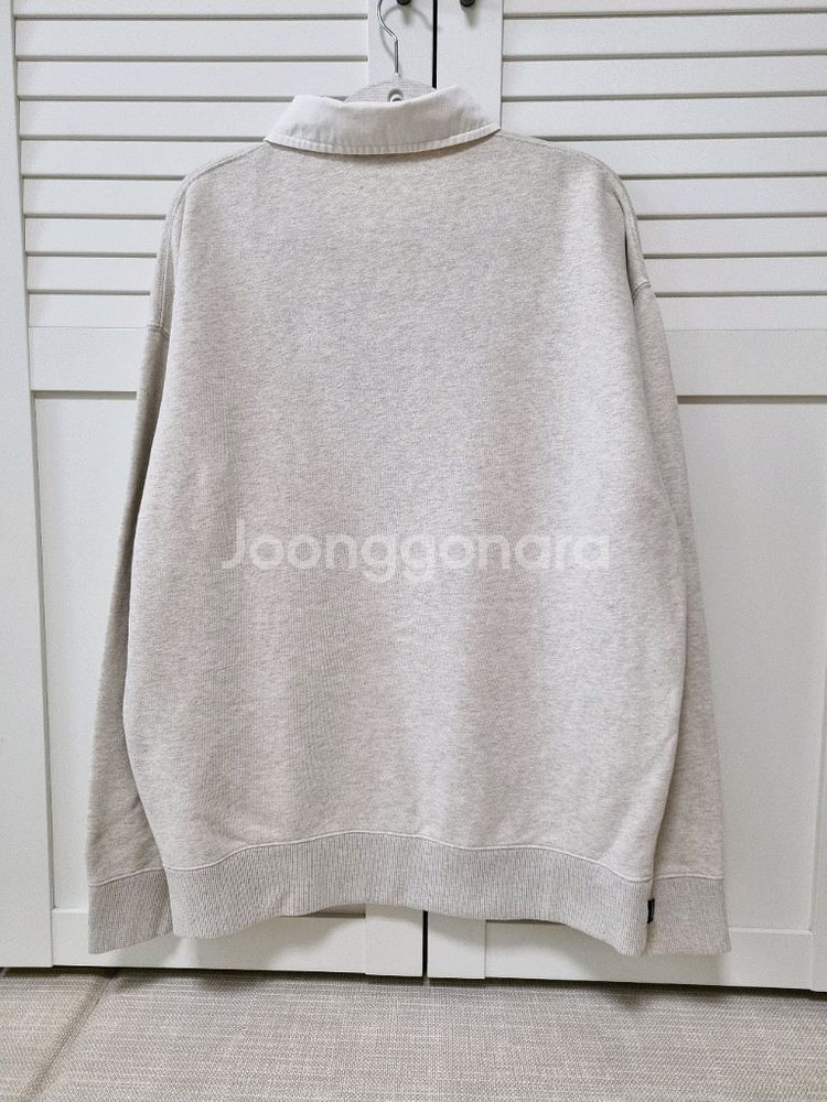 커버낫 프레피 럭비맨투맨. 오트밀. L사이즈.--1