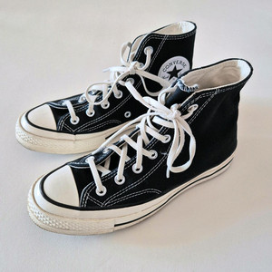 컨버스 척 70 하이 블랙 240 (고무 신발끈) 스니커즈 운동화